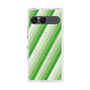 プレミアムスクエアケース with SnapMag［ Middle Stripe - Green ］