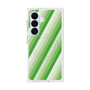 プレミアムスクエアケース with SnapMag［ Middle Stripe - Green ］