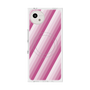 プレミアムスクエアケース with SnapMag［ Middle Stripe - Pink ］