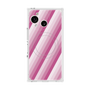 プレミアムスクエアケース with SnapMag［ Middle Stripe - Pink ］