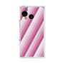 プレミアムスクエアケース with SnapMag［ Middle Stripe - Pink ］