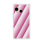 プレミアムスクエアケース with SnapMag［ Middle Stripe - Pink ］