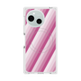 プレミアムスクエアケース with SnapMag［ Middle Stripe - Pink ］