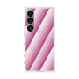 プレミアムスクエアケース with SnapMag［ Middle Stripe - Pink ］