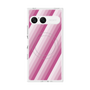 プレミアムスクエアケース with SnapMag［ Middle Stripe - Pink ］