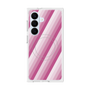 プレミアムスクエアケース with SnapMag［ Middle Stripe - Pink ］