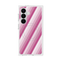 プレミアムスクエアケース with SnapMag［ Middle Stripe - Pink ］