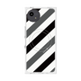プレミアムスクエアケース with SnapMag［ Big Stripe - Black × Gray ］