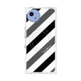 プレミアムスクエアケース with SnapMag［ Big Stripe - Black × Gray ］