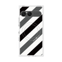 プレミアムスクエアケース with SnapMag［ Big Stripe - Black × Gray ］