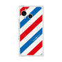 プレミアムスクエアケース with SnapMag［ Big Stripe - Red × Blue ］
