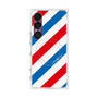 プレミアムスクエアケース with SnapMag［ Big Stripe - Red × Blue ］