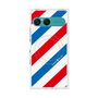 プレミアムスクエアケース with SnapMag［ Big Stripe - Red × Blue ］