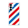 プレミアムスクエアケース with SnapMag［ Big Stripe - Red × Blue ］