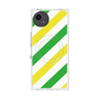 プレミアムスクエアケース with SnapMag［ Big Stripe - Green × Yellow ］
