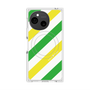 プレミアムスクエアケース with SnapMag［ Big Stripe - Green × Yellow ］