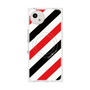 プレミアムスクエアケース with SnapMag［ Big Stripe - Red × Black ］