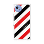 プレミアムスクエアケース with SnapMag［ Big Stripe - Red × Black ］