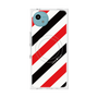 プレミアムスクエアケース with SnapMag［ Big Stripe - Red × Black ］