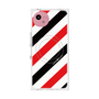 プレミアムスクエアケース with SnapMag［ Big Stripe - Red × Black ］