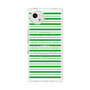 プレミアムスクエアケース with SnapMag［ Small Border - Green ］