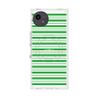 プレミアムスクエアケース with SnapMag［ Small Border - Green ］