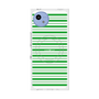 プレミアムスクエアケース with SnapMag［ Small Border - Green ］