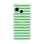 プレミアムスクエアケース with SnapMag［ Small Border - Green ］