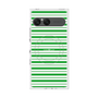 プレミアムスクエアケース with SnapMag［ Small Border - Green ］