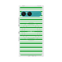 プレミアムスクエアケース with SnapMag［ Small Border - Green ］
