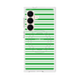 プレミアムスクエアケース with SnapMag［ Small Border - Green ］