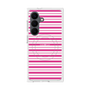 プレミアムスクエアケース with SnapMag［ Small Border - Pink ］