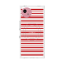 プレミアムスクエアケース with SnapMag［ Small Border - Red ］