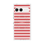 プレミアムスクエアケース with SnapMag［ Small Border - Red ］