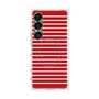 プレミアムスクエアケース with SnapMag［ Middle Border - Red ］