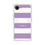 プレミアムスクエアケース with SnapMag［ Big Border - Purple ］