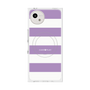 プレミアムスクエアケース with SnapMag［ Big Border - Purple ］