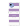 プレミアムスクエアケース with SnapMag［ Big Border - Purple ］