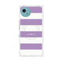 プレミアムスクエアケース with SnapMag［ Big Border - Purple ］