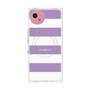 プレミアムスクエアケース with SnapMag［ Big Border - Purple ］