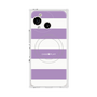 プレミアムスクエアケース with SnapMag［ Big Border - Purple ］