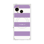 プレミアムスクエアケース with SnapMag［ Big Border - Purple ］