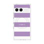 プレミアムスクエアケース with SnapMag［ Big Border - Purple ］