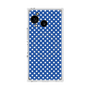 プレミアムスクエアケース with SnapMag［ Small Dot - Blue ］