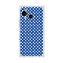 プレミアムスクエアケース with SnapMag［ Small Dot - Blue ］