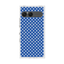 プレミアムスクエアケース with SnapMag［ Small Dot - Blue ］