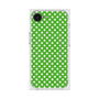 プレミアムスクエアケース with SnapMag［ Small Dot - Green ］