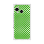 プレミアムスクエアケース with SnapMag［ Small Dot - Green ］