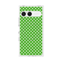 プレミアムスクエアケース with SnapMag［ Small Dot - Green ］