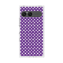 プレミアムスクエアケース with SnapMag［ Small Dot - Purple ］